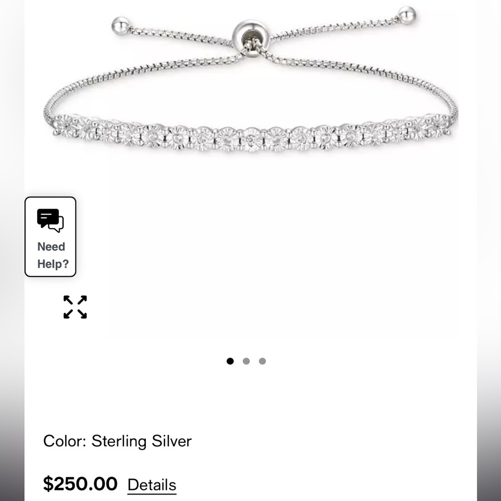 1/10 CTTW Diamond Bracelet - Picture 3 of 5